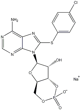 8-(4-Chlorophenylthio)adenosine 3',5'-(Cyclic)monophospphate Sodium Salt