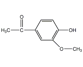 4-羟基-3-甲氧基苯乙酮结构式