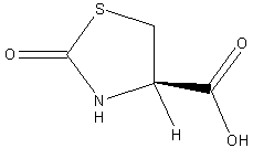 L-2-噻唑林二酮-4-甲酸结构式