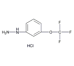 3-三氟甲氧基-苯肼盐酸盐结构式