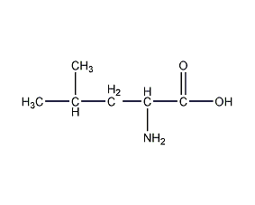 DL-亮氨酸结构式
