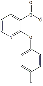 2-(4-氟代苯氧基)-3-硝基吡啶结构式