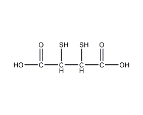 meso-2,3-二巯基丁二酸结构式