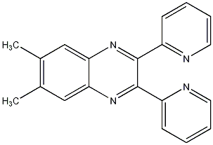 6,7-二甲基-2,3-二(2-吡啶基)喹喔啉结构式