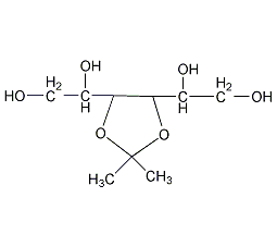 3,4-邻异丙二烯-D-甘露醇结构式