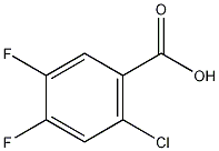 2-氯-4,5-二氟苯甲酸结构式