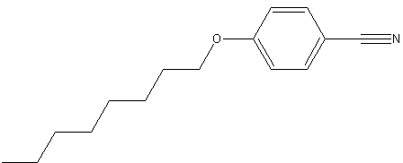 4-正辛氧基苯腈结构式