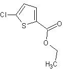 5-氯硫代苯-2-甲酸乙酯结构式