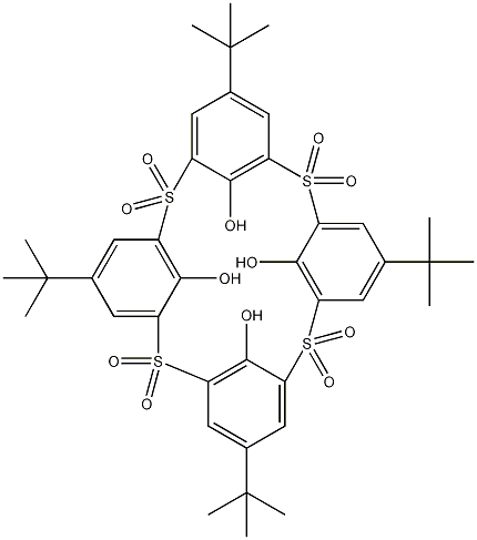 4-叔丁砜杯[4]芳烃结构式