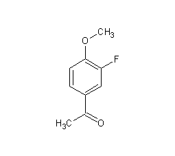 3'-氟-4'-甲氧基苯乙酮结构式