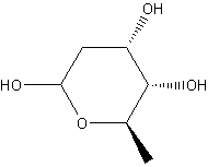 D-(+)-洋地黄毒糖结构式