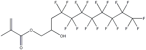 3-全氟辛基-2-甲基丙烯酸羟丙酯结构式