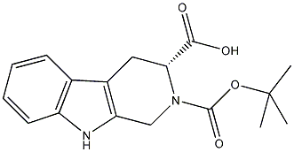 N-BOC-D-1,2,3,4-四氢-β-咔啉-3-甲酸结构式