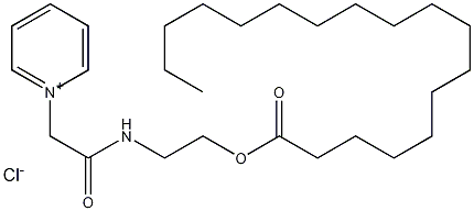 N-[[N-(2-硬脂酰氧乙基)氨基甲酰]甲基]吡啶嗡氯化物结构式