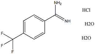 盐酸-4-(三氟甲氧基)苯甲脒二水结构式
