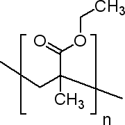 聚(甲基丙烯酸乙酯)结构式