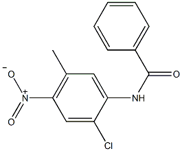 2'-氯-5'-甲基-4'-硝基苯甲酰替苯胺结构式