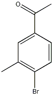 4'-溴-3'-甲基苯乙酮结构式