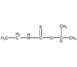 乙基硫代氨基甲酸-O-(1-甲基乙基)酯结构式