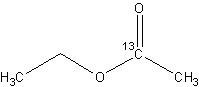 乙酸乙酯-1-13C结构式