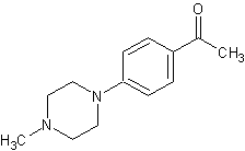 4-(4-甲基哌嗪基)苯乙酮结构式