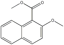 2-甲氧基-1-萘甲酸甲酯结构式