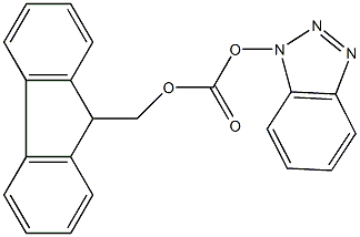 9-芴基甲基-1-苯并三唑基碳酸酯结构式