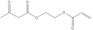 2-(丙烯酰基氧基)乙酰乙酸乙酯结构式