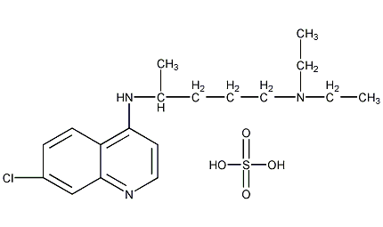 硫酸氯喹结构式