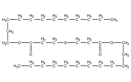 3,3'-硫代二丙酸双十二烷酯结构式