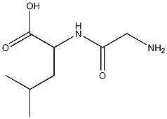 甘氨酰-DL-亮氨酸结构式