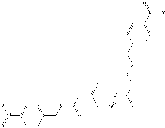 马来酸单-4-硝基苄酯结构式