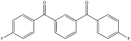 1,3-二(4-氟苯甲酰)苯结构式