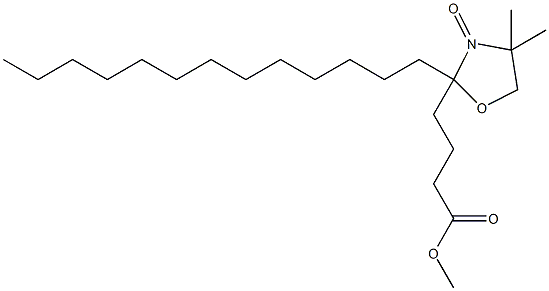 甲基5-DOXYL-硬脂酸盐结构式