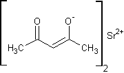 乙酰丙酮锶水合物结构式