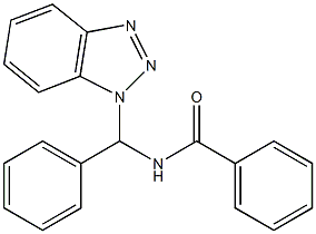 N-(1H-苯并三唑-1-基苯甲基)苯酰胺结构式