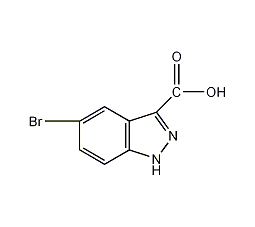 5-溴吲唑-3-甲酸结构式