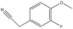 3-氟-4-甲氧基苯基乙腈结构式