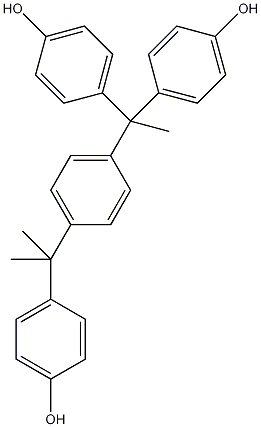 α,α,α'-三(4-羟苯基)-1-乙基-4-枯烯结构式
