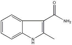 3-甲酰胺-2-甲基吲哚结构式