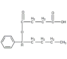 (1-苯基戊基)琥珀酸结构式
