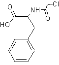 氯乙酰基-DL-苯丙氨酸结构式