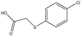 (4-氯苯基硫)乙酸结构式