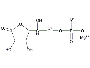 L-抗坏血酸磷酸酯镁结构式