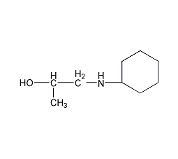1-环己基氨基丙烷-2-醇结构式