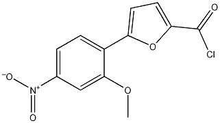 5-(2-甲氧基-4-硝基苯基)-2- 糠酰氯结构式