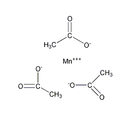醋酸锰(Ⅲ)结构式