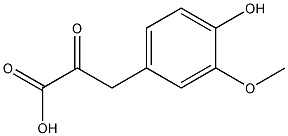 4-羟基-3-甲氧苯丙酮酸结构式