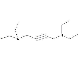 N,N,N',N'-四乙基-2-丁炔-1,4-二胺结构式