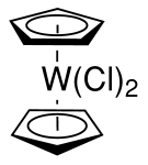 双(环戊二烯基)二氯化钨结构式